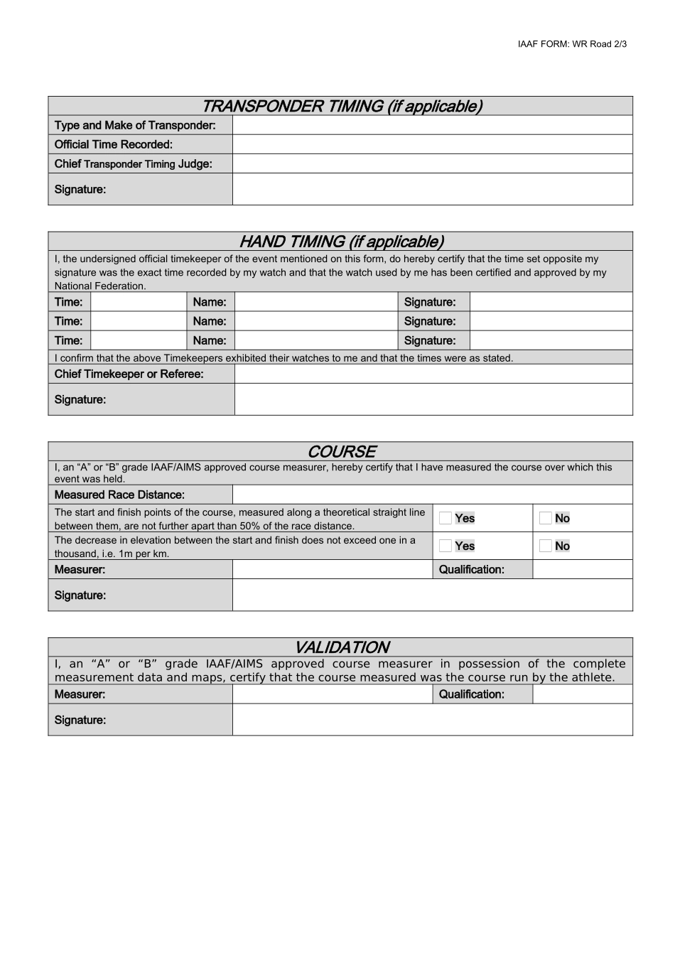WorldRecordApplicationForm-ROADRUNNINGEVENT_第2页
