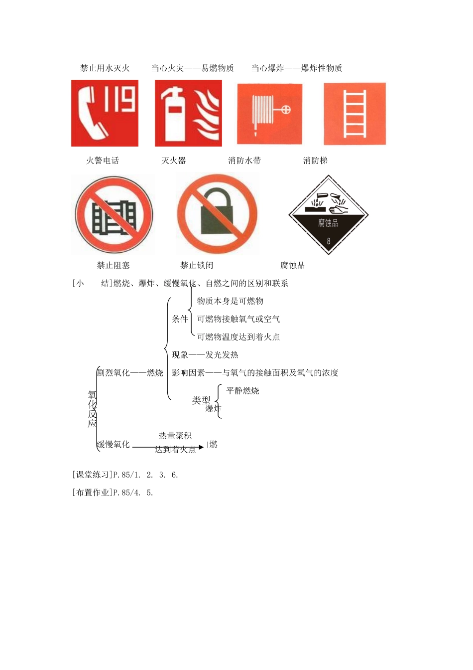 九年级化学《3.3燃烧条件与灭火原理》（第二课时）教案粤教版_第3页