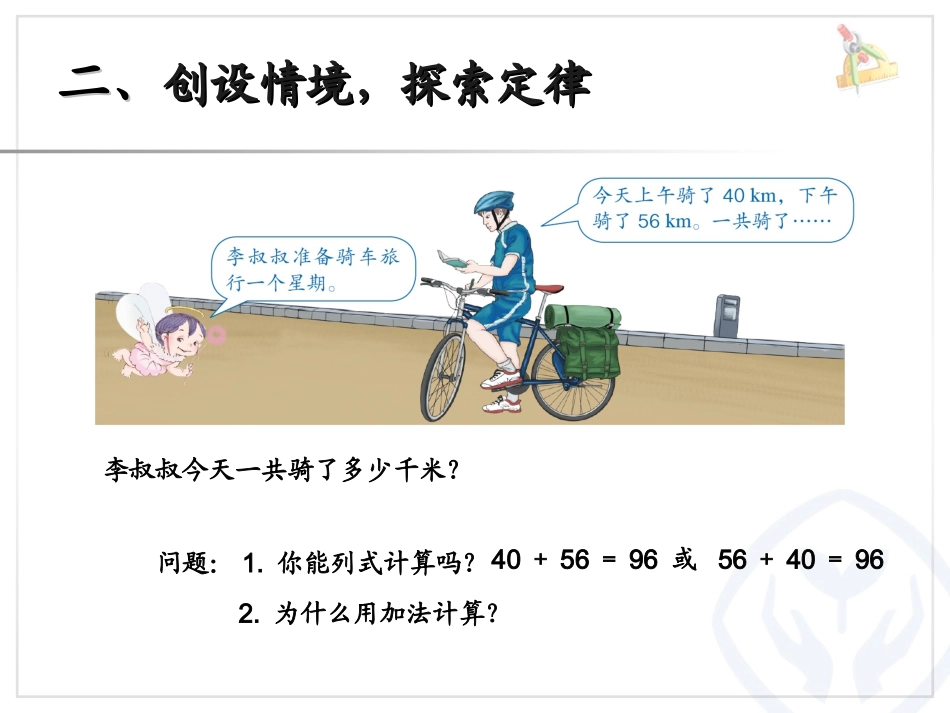 小学数学2011版本小学四年级加法运算定律ppt课件_第3页