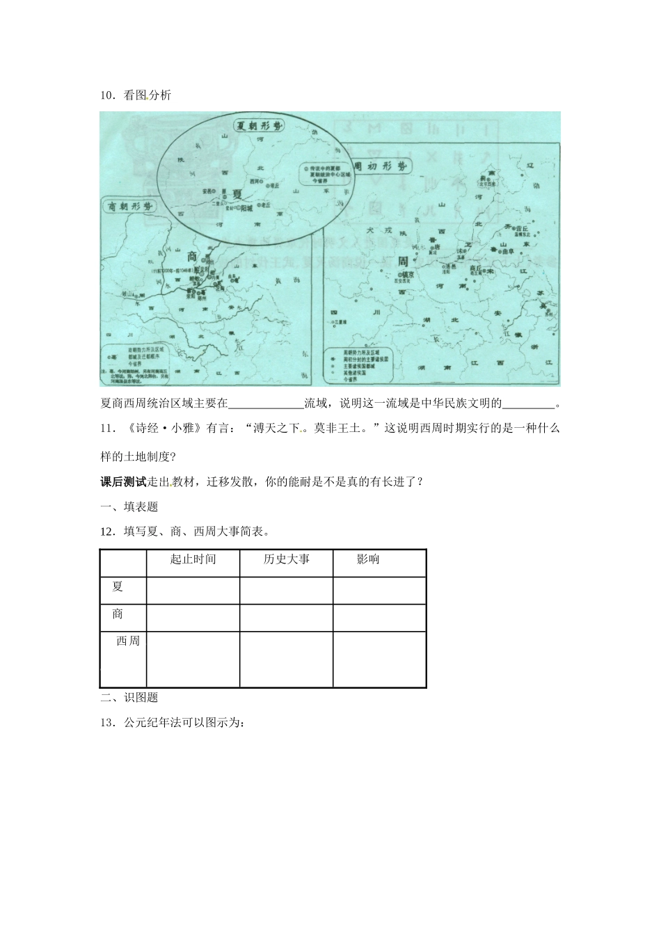 七年级历史上册 2.5《夏、商、西周的更迭》教案（1）北师大版_第2页