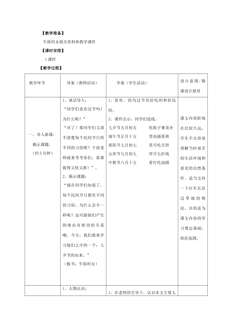 四年级语文上册 32.牛郎织女（1）教案 语文S版-语文S版小学四年级上册语文教案_第2页