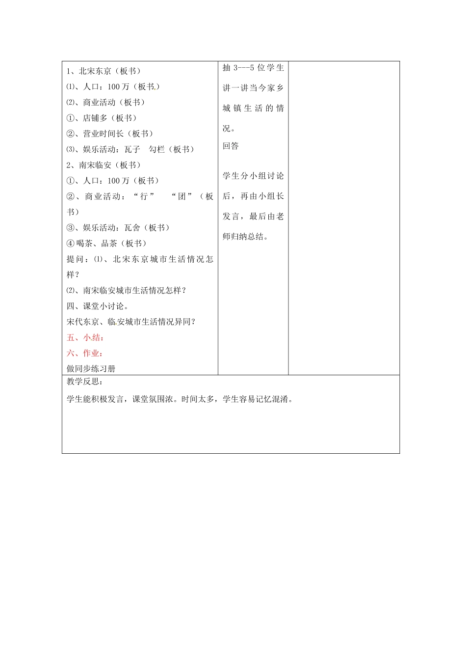 七年级历史下册 7.3《宋代的社会生活》教案 川教版_第3页