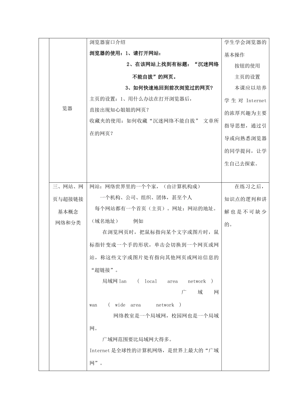 七年级信息技术上册 第7课《神奇的网络》教案1_第2页