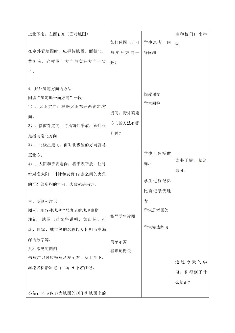 七年级地理上册 1.2 我们怎样学地理（第1课时）教案 湘教版-湘教版初中七年级上册地理教案_第3页