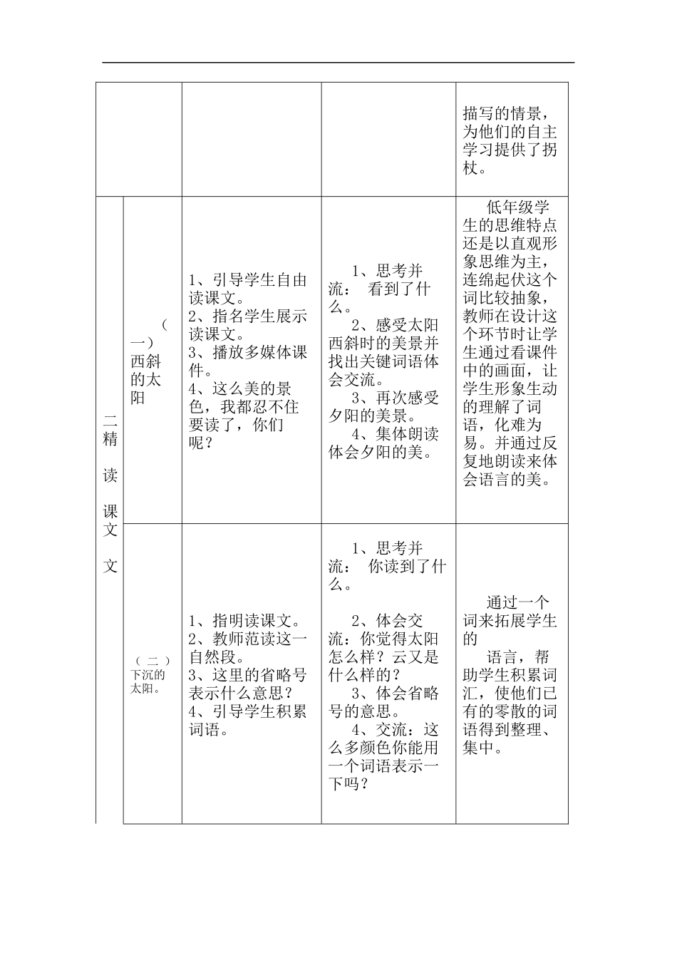 夕阳真美教学设计和反思_第3页