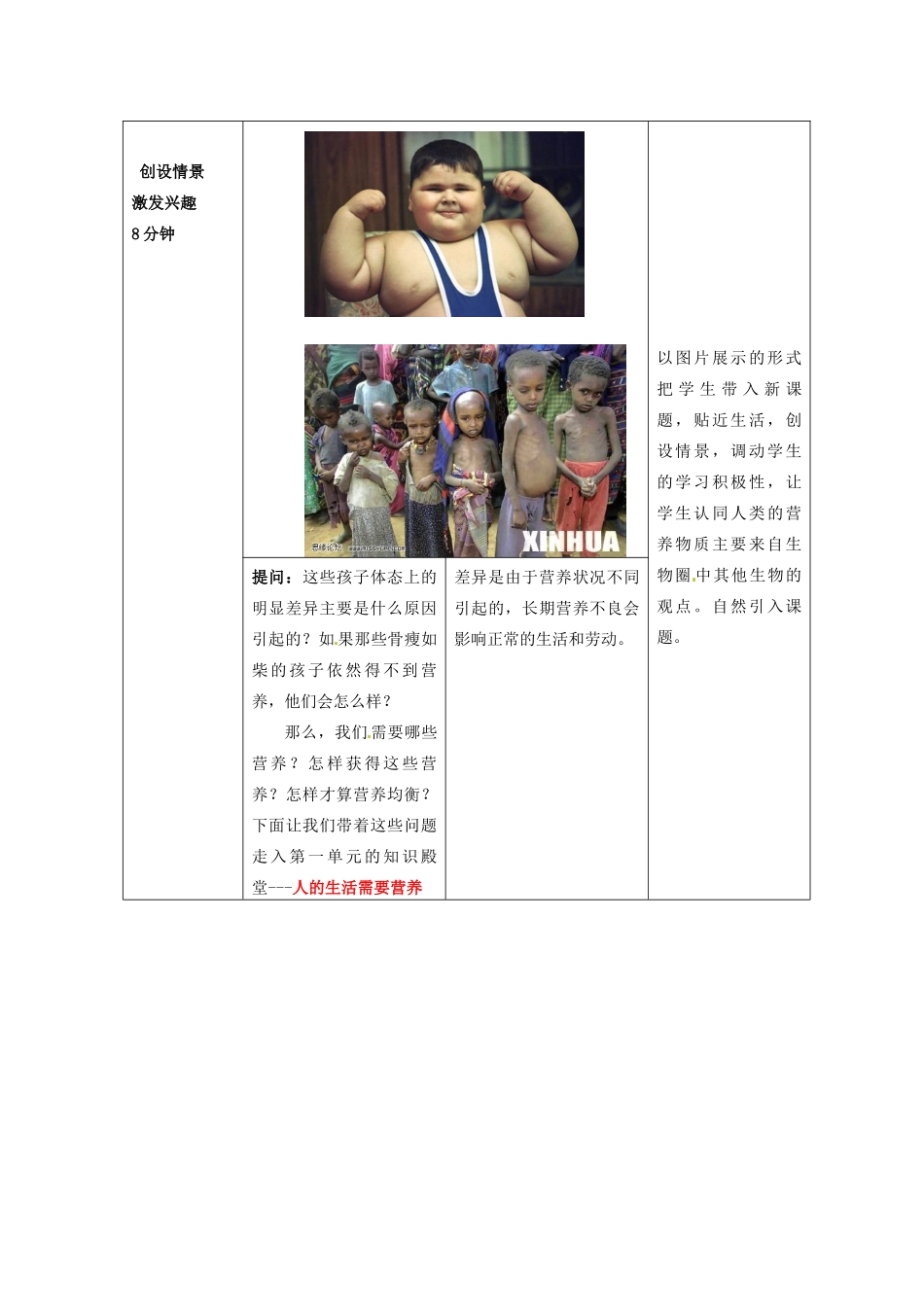 山东省枣庄市第四十二中学七年级生物《食物的营养成分》教案_第2页