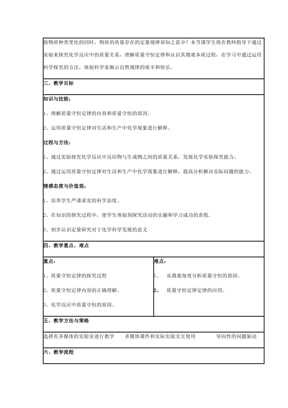 九年级化学上册 第五单元 定量研究化学反应 第一节 化学反应中的质量守恒教案 （新版）鲁教版-（新版）鲁教版初中九年级上册化学教案_第2页