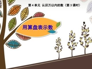 3、用算盘表示数