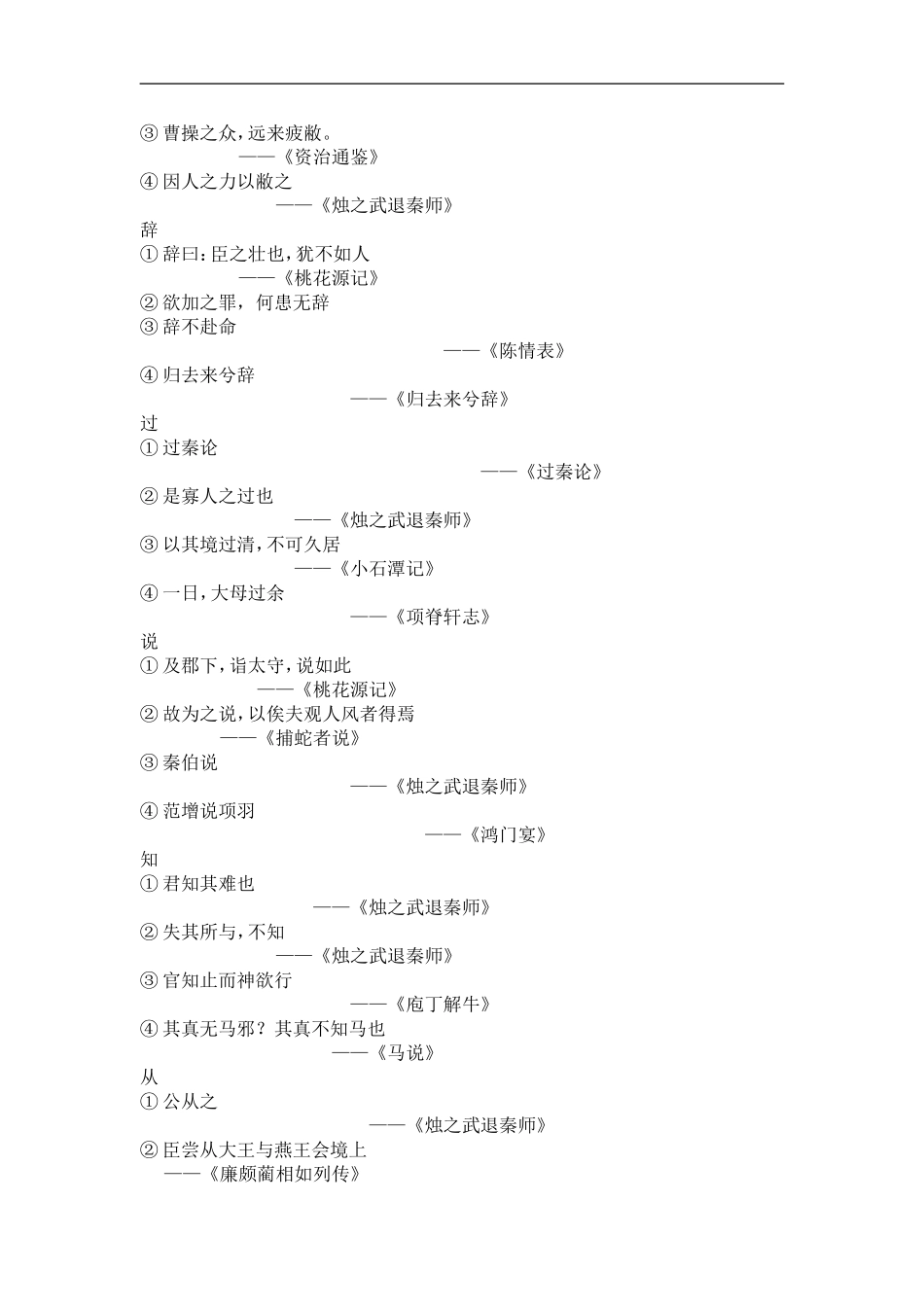 烛之武退秦师文言知识点归纳_第3页