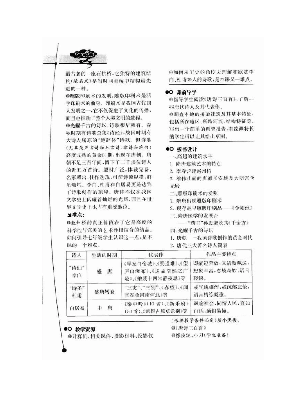 七年级历史教学案例与设计第7课　辉煌的隋唐文化（一）教案_第2页