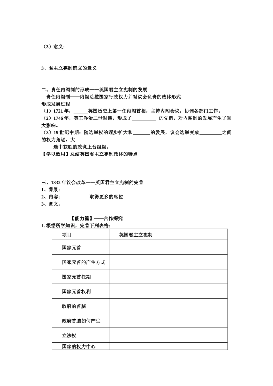 必修一第8课英国制度创新_第2页