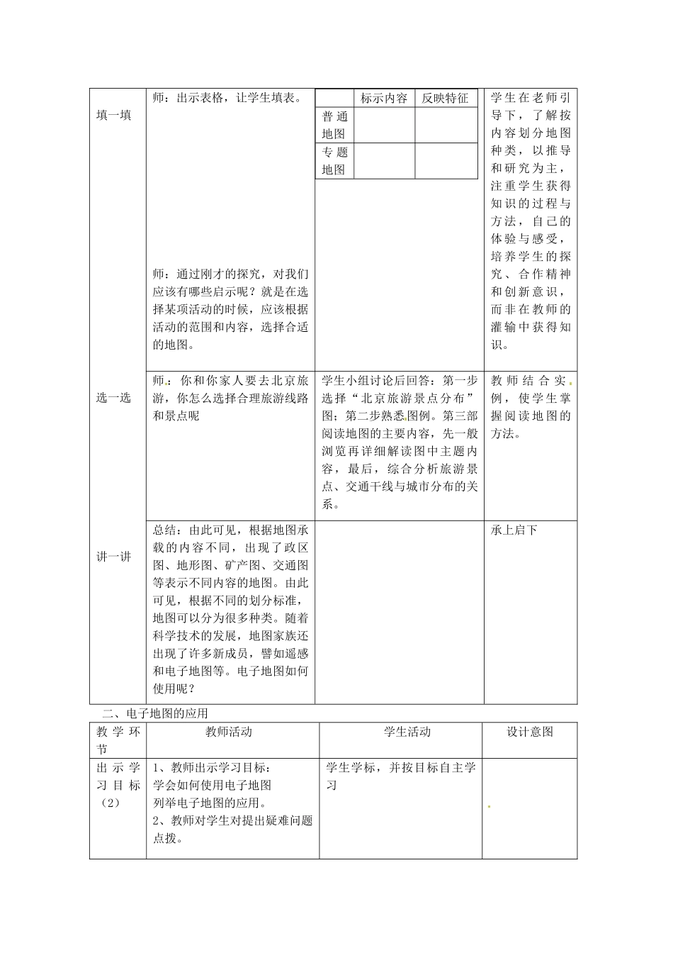 七年级地理上册 第2章 第3节 地图的应用教案 （新版）商务星球版_第3页