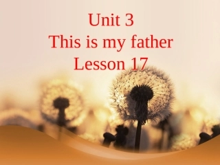 Unit-3-This-is-my-father-Lesson-17-课件1