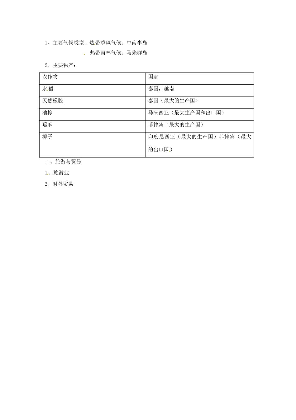 七年级地理下册 8.2《东南亚（二）》教案 商务星球版_第3页