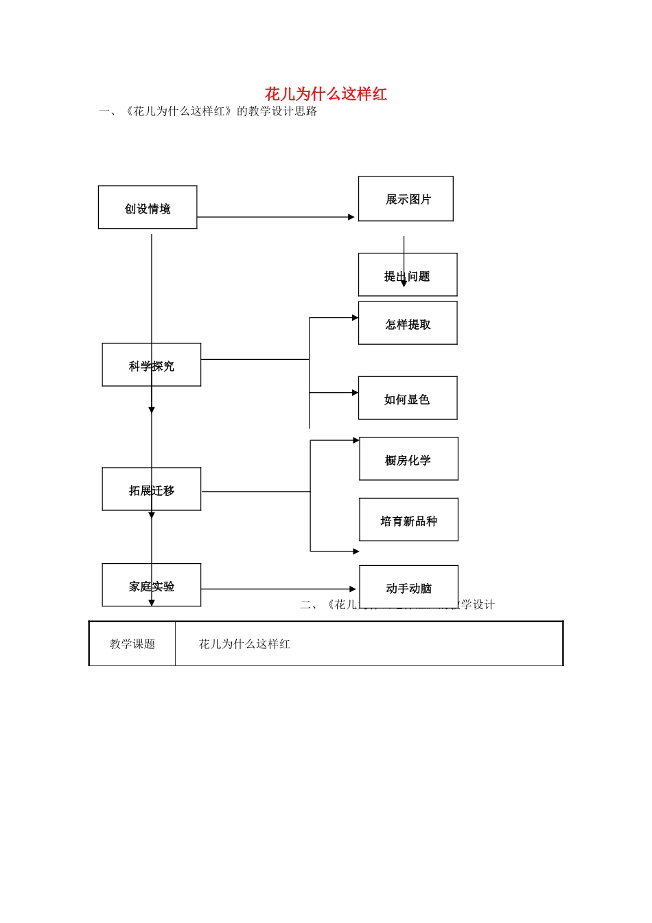 九年级化学 花儿为什么这样红教案 人教新课标版_第1页