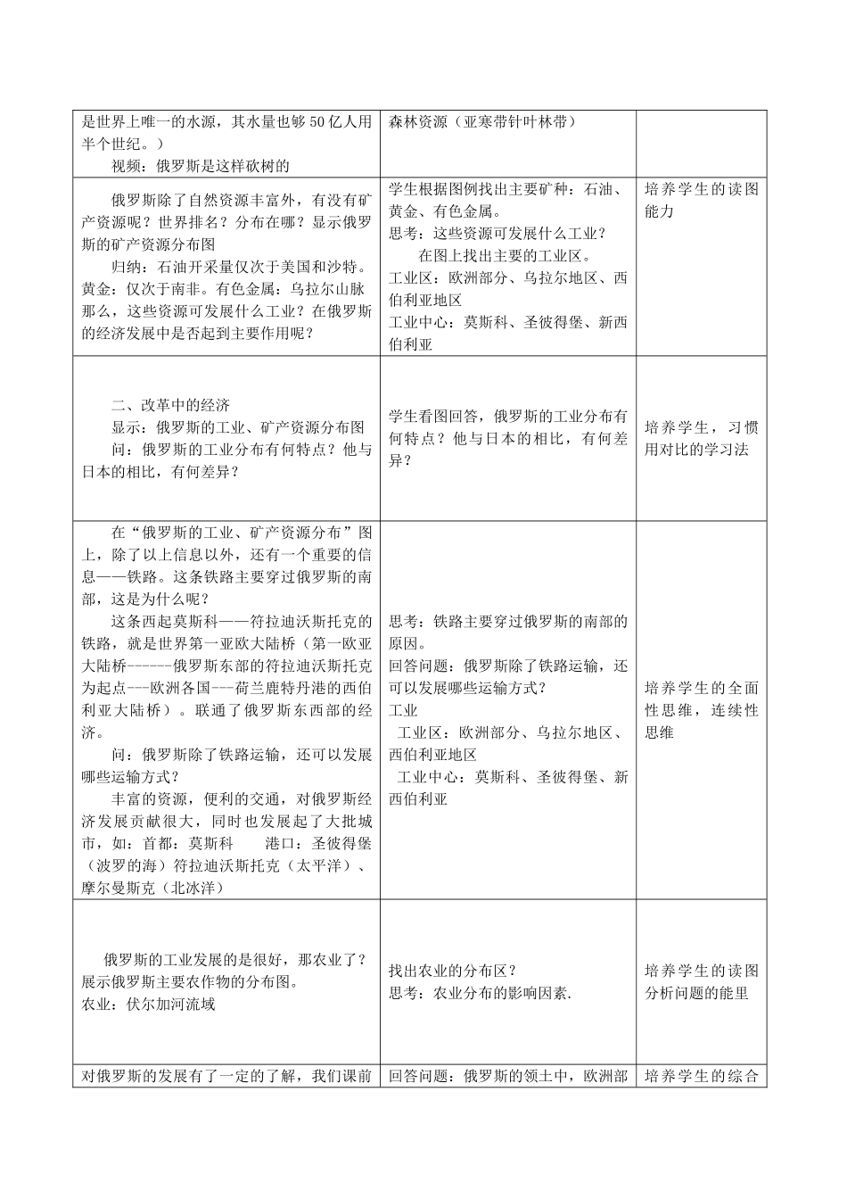 七年级地理上册 义务教育课程标准实验教科书七年级地理下册第二课时教案 湘教版_第2页