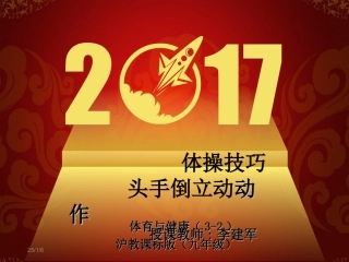 2、头手倒立(男)