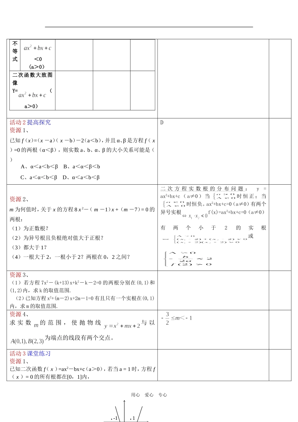 一元二次方程、不等式与函数_第2页