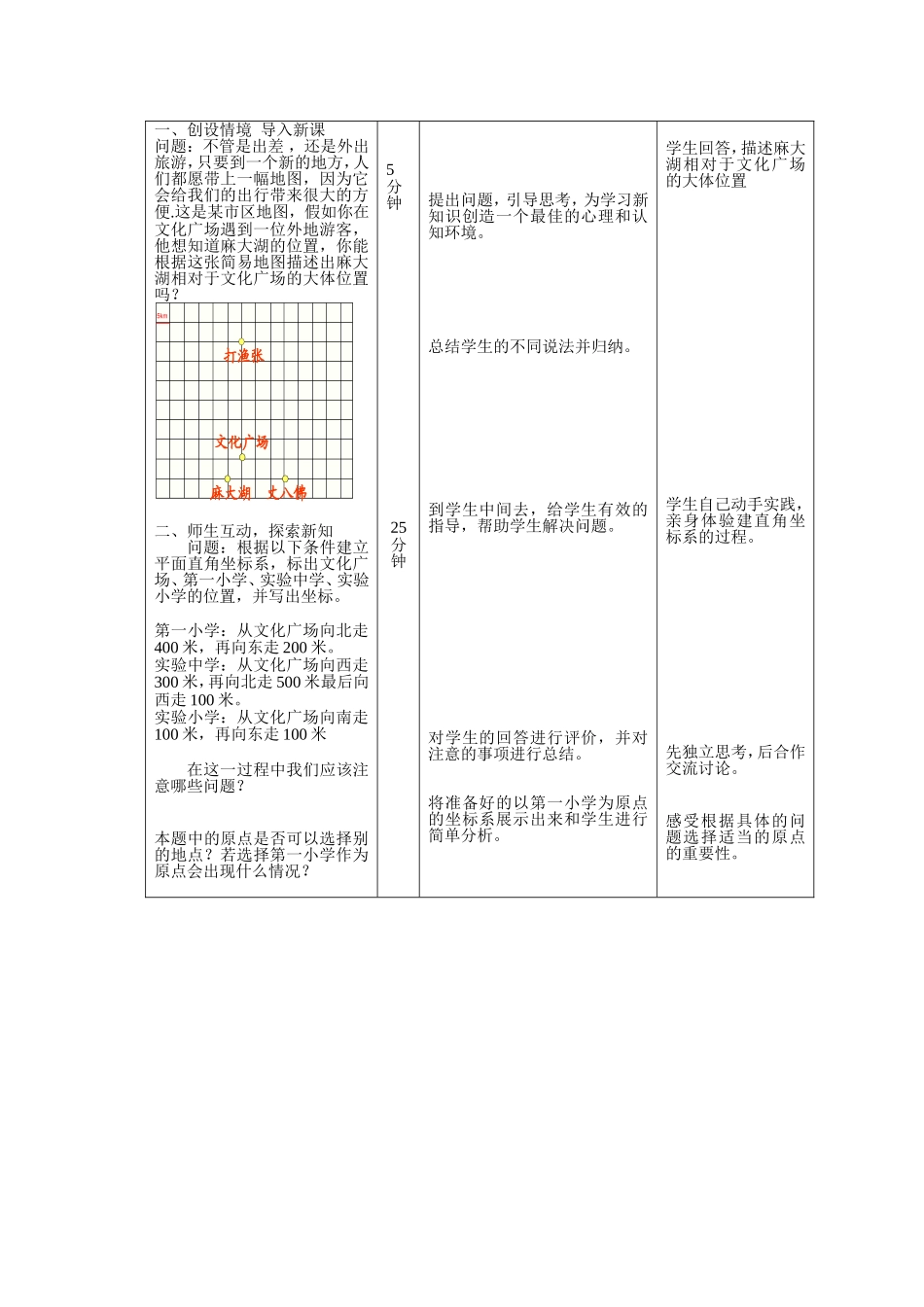 用坐标表示地理位置.2.1用坐标表示地理位置导学案_第2页