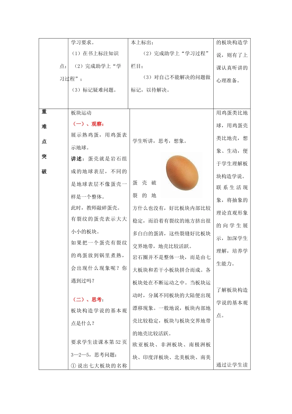 七年级地理上册 第3章 第2节 海陆变迁（第2课时）教案 （新版）商务星球版-（新版）商务星球版初中七年级上册地理教案_第2页