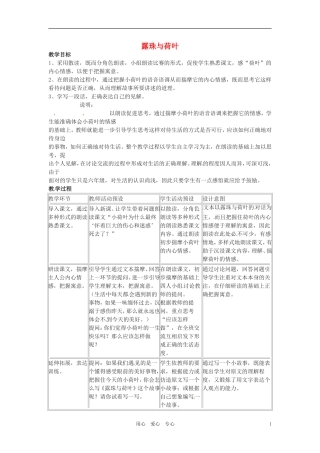 六年级语文上册 9.47《露珠与荷叶》教案 上海版
