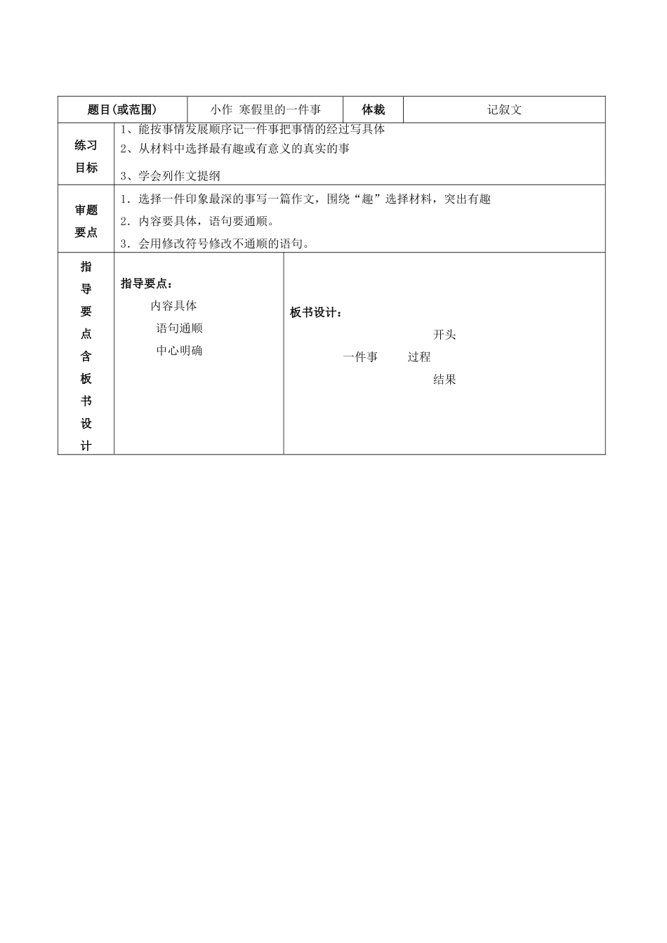 四年级语文下册 整个学期作文指导课教学设计 苏教版-苏教版小学四年级下册语文教案_第2页