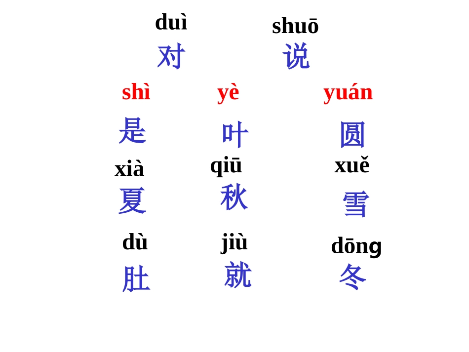 一年级语文《四季》第一课时课件_第2页