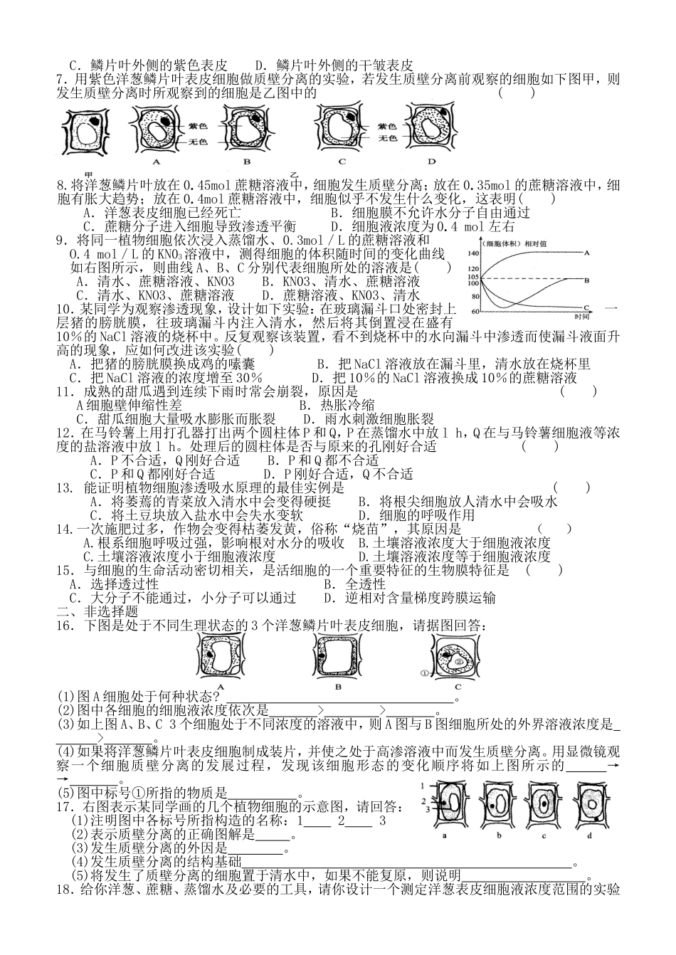细胞的物质输入和输出1_第3页