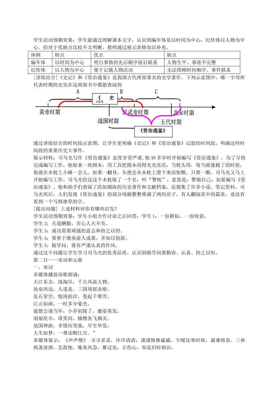 七年级历史下册 第14课 灿烂的宋元文化（二）教学设计 新人教版-新人教版初中七年级下册历史教案_第3页