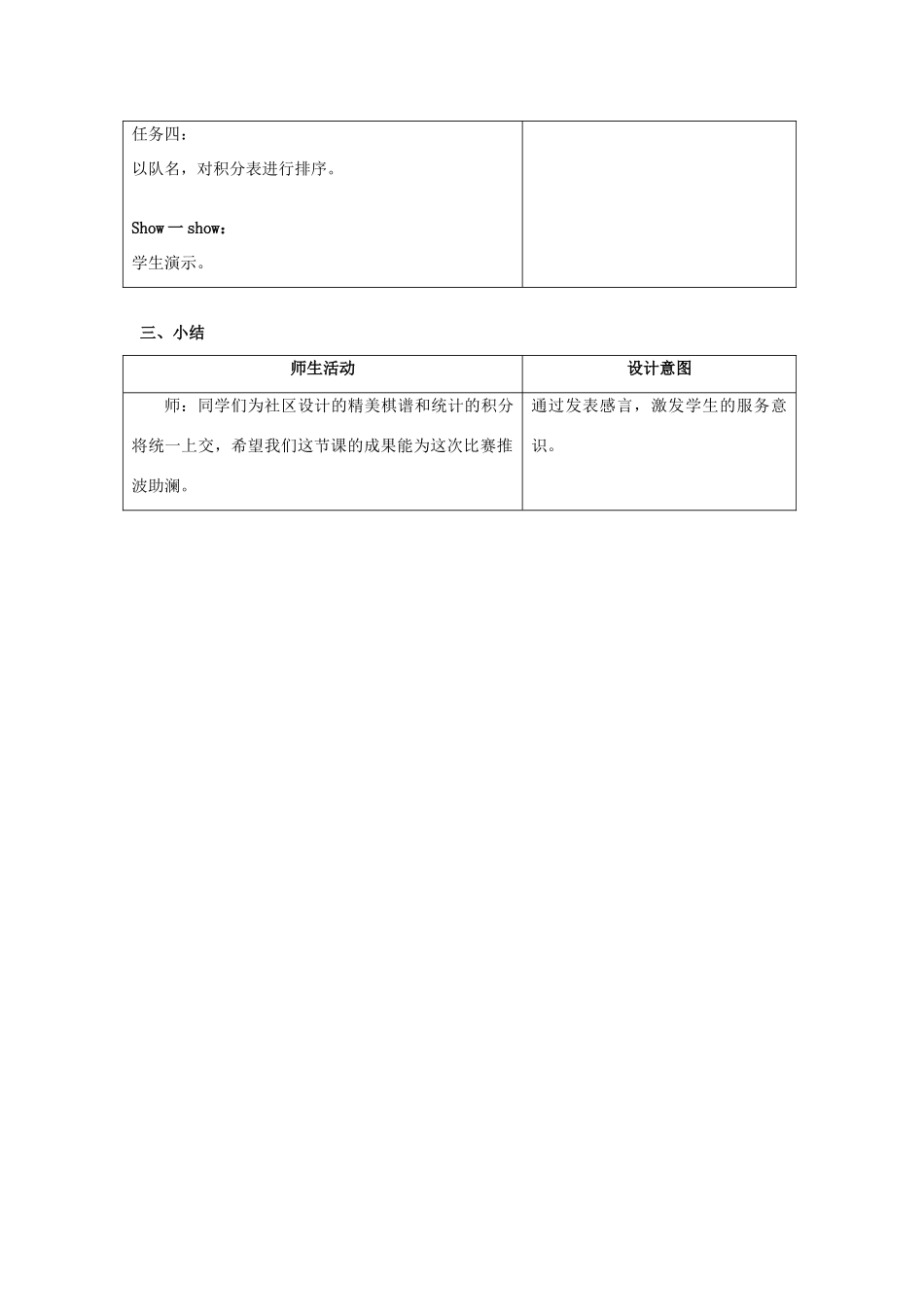 七年级信息技术上册 第8课 表格的妙用教学设计_第3页