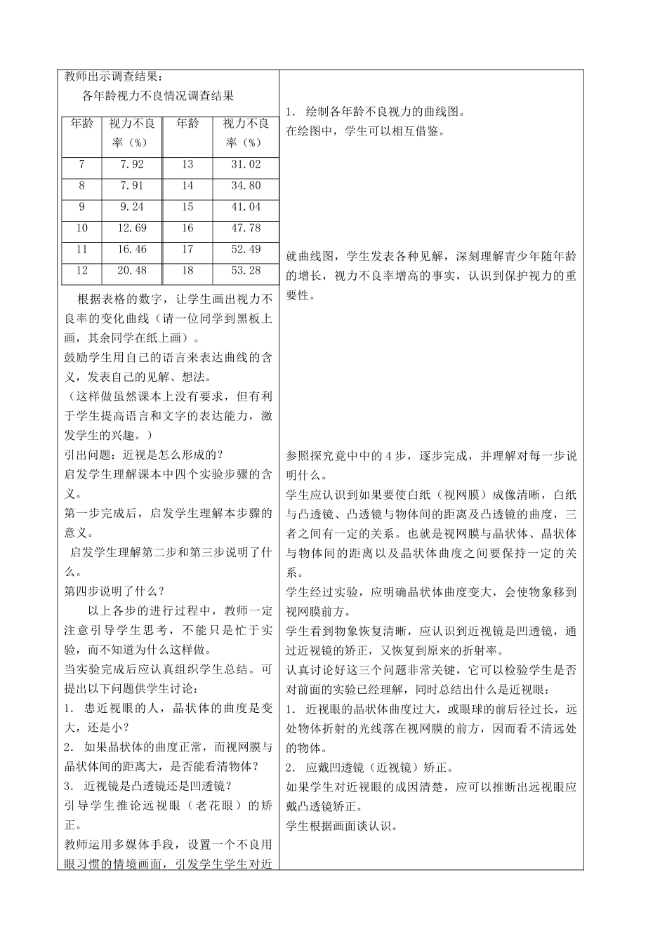 七年级生物下册 4.1《信息的获取》第二课时教学设计 冀教版_第3页