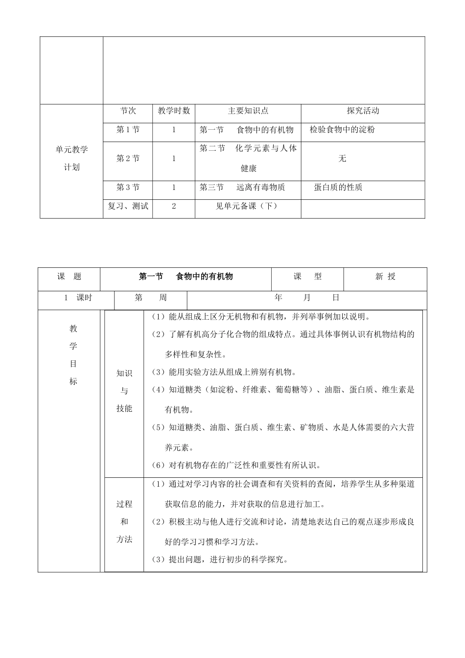 九年级化学 第八单元 化学物质与健康（全） 鲁教版_第2页