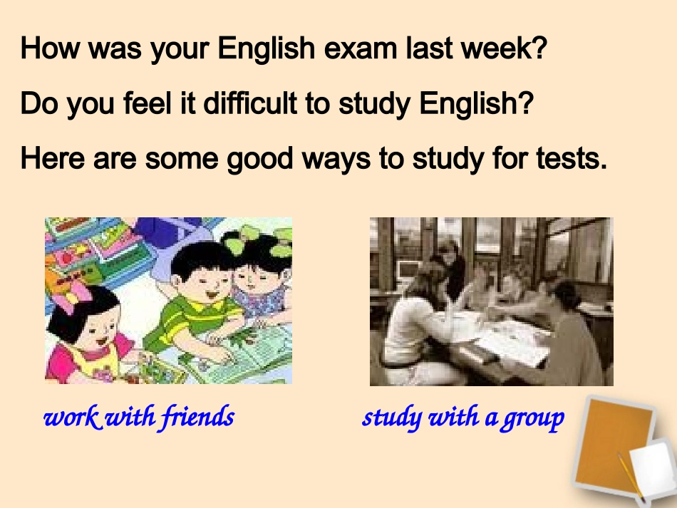 浙江省杭州市三墩中学九年级英语《Unit-1-How-do-you-study-for-a-test》课件(1)-人教新目标版_第2页