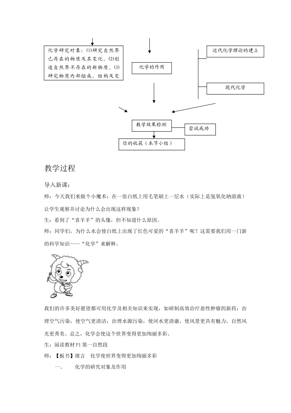 九年级化学上册 《绪言 化学使世界变得更加绚丽多彩》教案 人教版_第2页