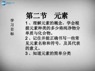 山东省临淄外国语实验学校八年级化学全册《3.2 元素（第1课时）》课件 鲁教版五四制