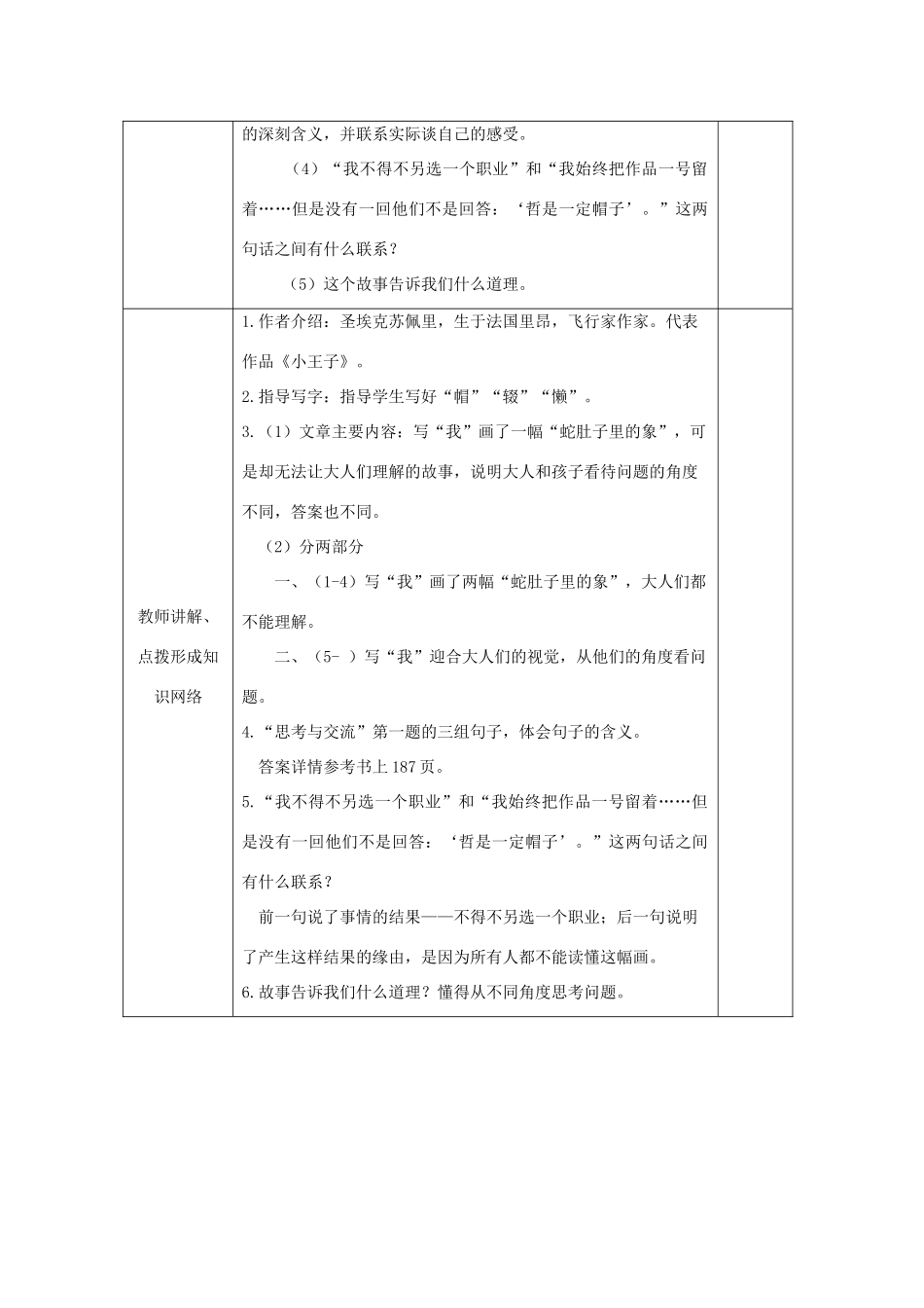 六年级语文下册 8.1蛇肚子里的象教案6 长春版-长春版小学六年级下册语文教案_第2页
