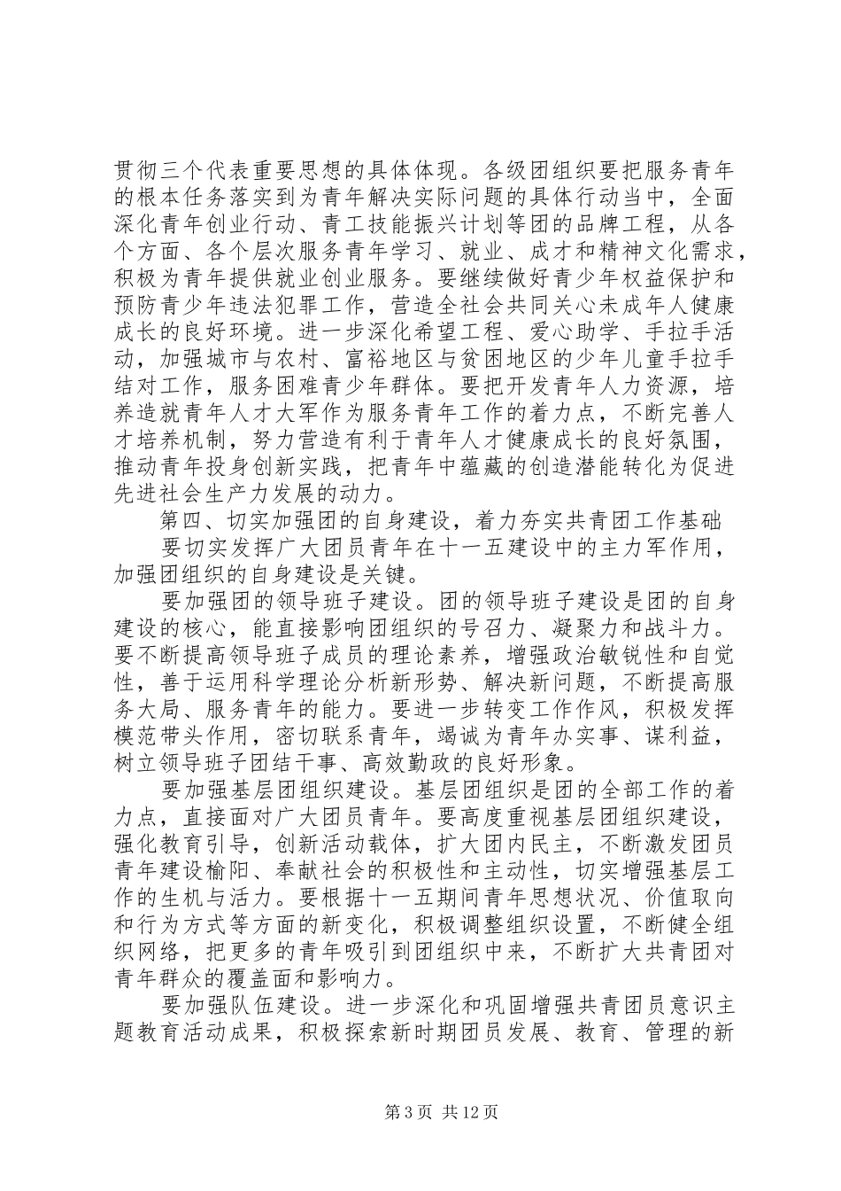共青团代表大会开幕式上的讲话发言_第3页