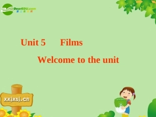 九年级英语9AUnit5FilmsWelcometotheunit课件牛津版