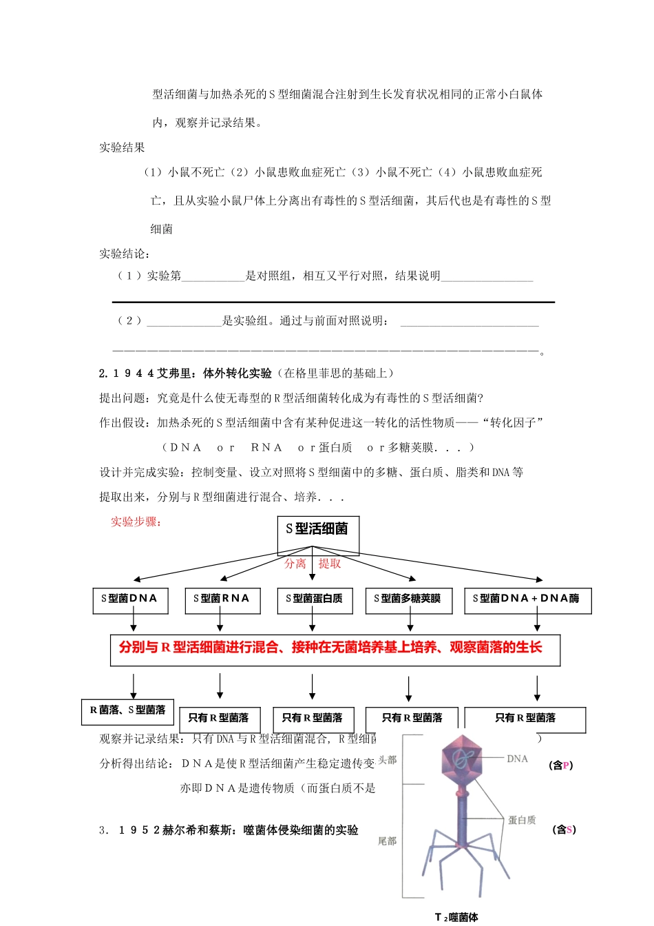 陕西省高考生物 备考策略 必修模块全程探究学案-人教版高三必修生物学案_第2页