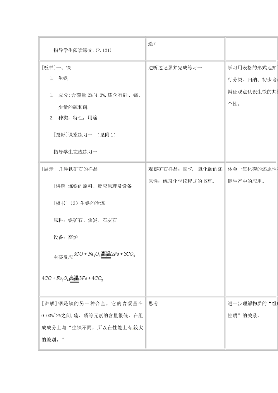 九年级化学 11.3 几种常见的金属教案 北京课改版_第2页
