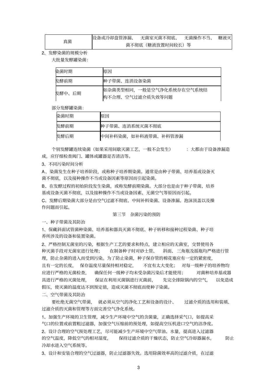 发酵过程染菌及其防治_第3页