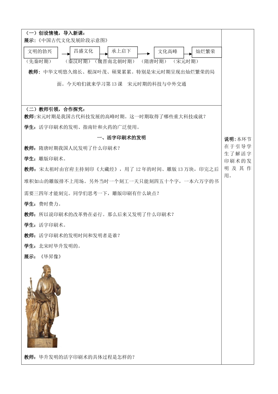 七年级历史下册 第二单元 辽宋夏金元时期 民族关系发展和社会变化 第13课 宋元时期的科技与中外交通教案1 新人教版-新人教版初中七年级下册历史教案_第2页
