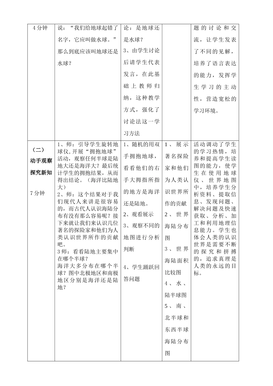 七年级地理第二章第一节　大洲和大洋　教案1人教版_第2页