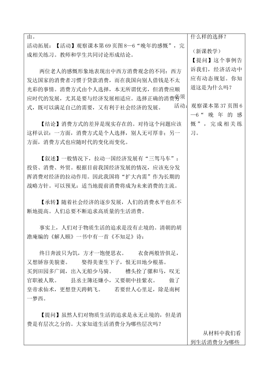 七年级历史与社会 第六单元第一课时尚与未来教案 人教新课标版_第2页