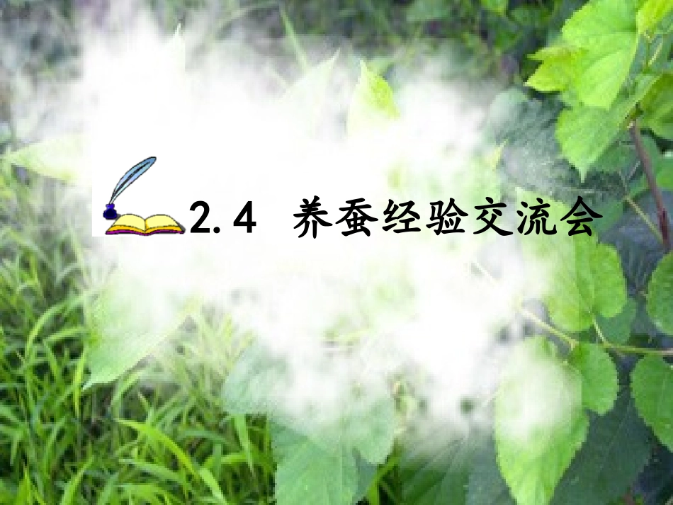 4养蚕经验交流会_第1页