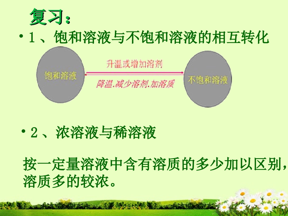 九年级化学下册 7.3 溶液浓稀的表示课件2 粤教版_第3页