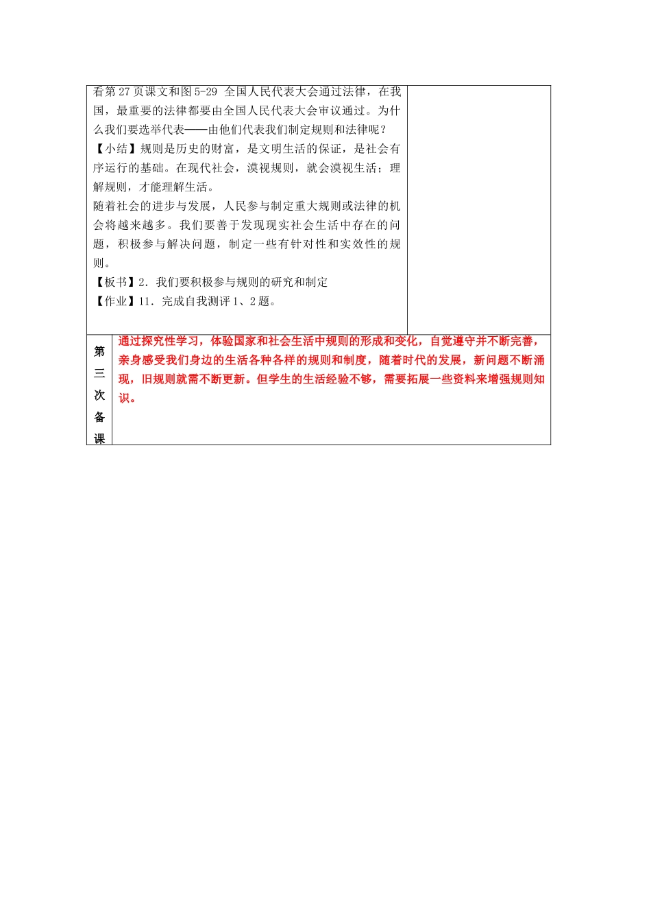七年级历史与社会第五单元走进社会第三课没有规矩不成方圆3教案 人教新课标版_第3页