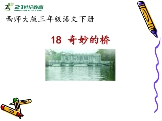 奇妙的桥课件