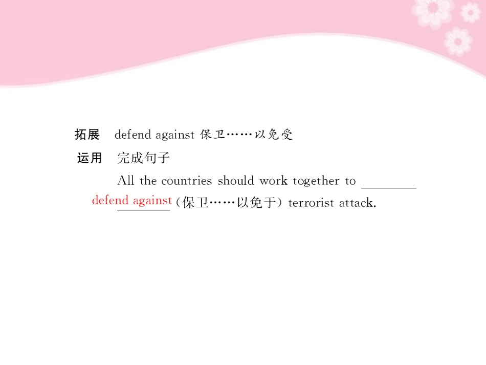 《随堂优化训练》2011年高中英语-Unit4-Section-Ⅱ-Learning-about-Language-配套课件-新人教版必修4_第2页