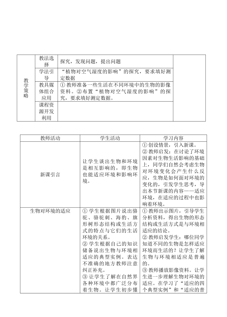 七年级生物生物对环境的适应和影响5_第2页